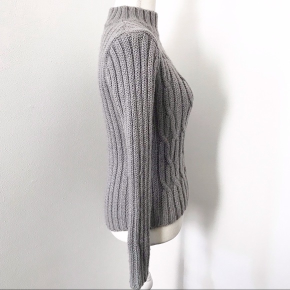 Copper Key Mock Neck Fitted Sweater - Picture 2 of 4